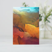Earth Tones抽象芸術から空 招待状 (スタンド正面)