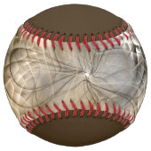 Earth Tones抽象芸術モダンフラクタルアート名 ソフトボール (裏面)