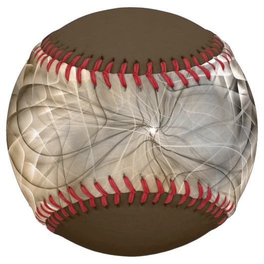 Earth Tones抽象芸術モダンフラクタルアート名 ソフトボール (裏面)