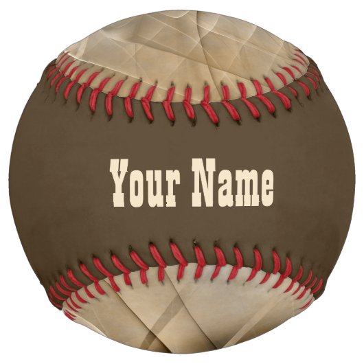 Earth Tones抽象芸術モダンフラクタルアート名 ソフトボール (正面)