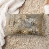 Earth Tones抽象芸術モダンフラクタルアート名 ランバークッション (ブランケット)