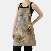 Earth Tones抽象芸術モダンFractal Artテクスチャ エプロン (インサイチュ)