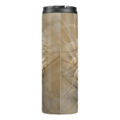 Earth Tones抽象芸術モダンFractal Artテクスチャ タンブラー (裏面)