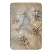 Earth Tones抽象芸術モダンFractal Artテクスチャ バスマット (正面縦)