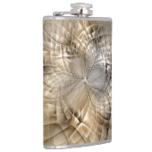 Earth Tones抽象芸術モダンFractal Artテクスチャ フラスク (右)