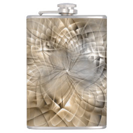 Earth Tones抽象芸術モダンFractal Artテクスチャ フラスク