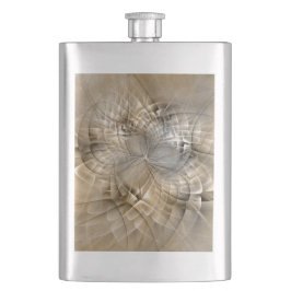 Earth Tones抽象芸術モダンFractal Artテクスチャ フラスク