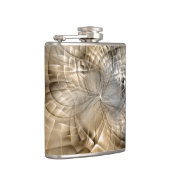 Earth Tones抽象芸術モダンFractal Artテクスチャ フラスク (右)