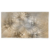 Earth Tones抽象芸術モダンFractal Artテクスチャ 枕カバー (正面左)