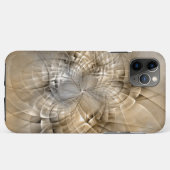 Earth Tones抽象芸術モダンFractal Artテクスチャ Case-Mate iPhoneケース (裏面(横))