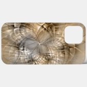Earth Tones抽象芸術モダンFractal Artテクスチャ Case-Mate iPhoneケース (裏面 (横))
