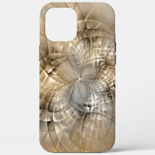 Earth Tones抽象芸術モダンFractal Artテクスチャ iPhone 12 Pro Max ケース