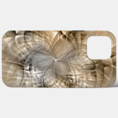Earth Tones抽象芸術モダンFractal Artテクスチャ Case-Mate iPhoneケース (裏面 (横))