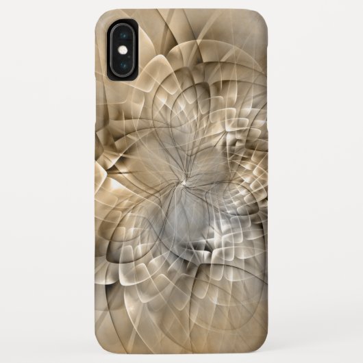 Earth Tones抽象芸術モダンFractal Artテクスチャ Case-Mate iPhoneケース (裏面)