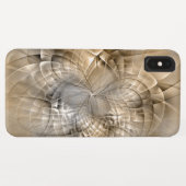 Earth Tones抽象芸術モダンFractal Artテクスチャ Case-Mate iPhoneケース (裏面(横))