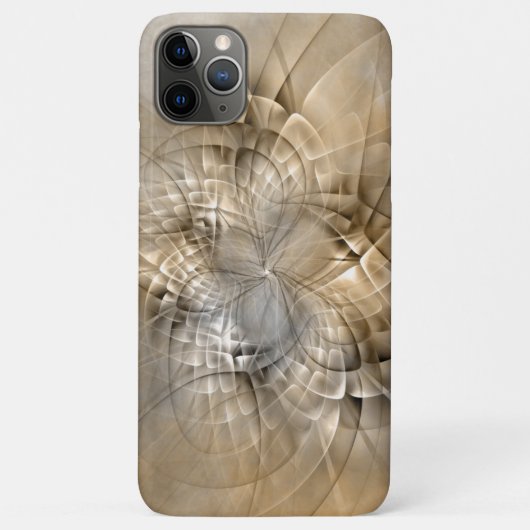 Earth Tones抽象芸術モダンFractal Artテクスチャ Case-Mate iPhoneケース (裏面)