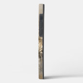 Earth Tones抽象芸術モダンFractal Artテクスチャ Case-Mate iPhoneケース (裏面 / 左)