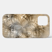 Earth Tones抽象芸術モダンFractal Artテクスチャ Case-Mate iPhoneケース (裏面 (横))