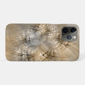 Earth Tones抽象芸術モダンFractal Artテクスチャ Case-Mate iPhoneケース (裏面(横))