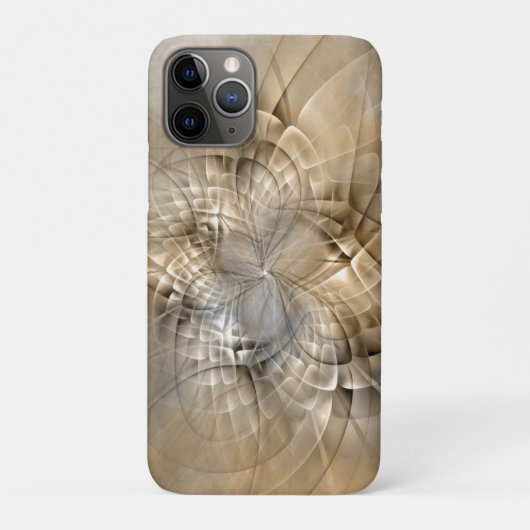 Earth Tones抽象芸術モダンFractal Artテクスチャ Case-Mate iPhoneケース (裏)