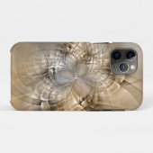 Earth Tones抽象芸術モダンFractal Artテクスチャ Case-Mate iPhoneケース (裏面(横))