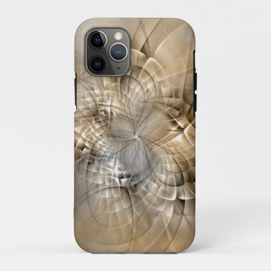 Earth Tones抽象芸術モダンFractal Artテクスチャ Case-Mate iPhoneケース (裏面)