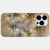 Earth Tones抽象芸術モダンFractal Artテクスチャ Case-Mate iPhoneケース (裏面 (横))