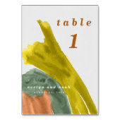 Earth Tones水カラー テーブルナンバー (正面)