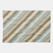 Earth Tones金ゴールドクリスマスパターン#28 ID1009 キッチンタオル (横)