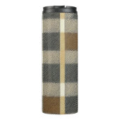 Earth Tones金ゴールドクリスマスパターン#7 ID1009 タンブラー (裏面)