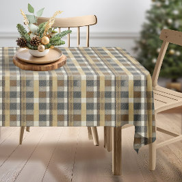 Earth Tones金ゴールドクリスマスパターン#7 ID1009 テーブルクロス