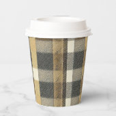 Earth Tones金ゴールドクリスマスパターン#7 ID1009 紙コップ (裏面)