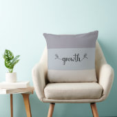 Earth Tones 「ストライプのGrowth」スクリプト装飾用クッション クッション (椅子)