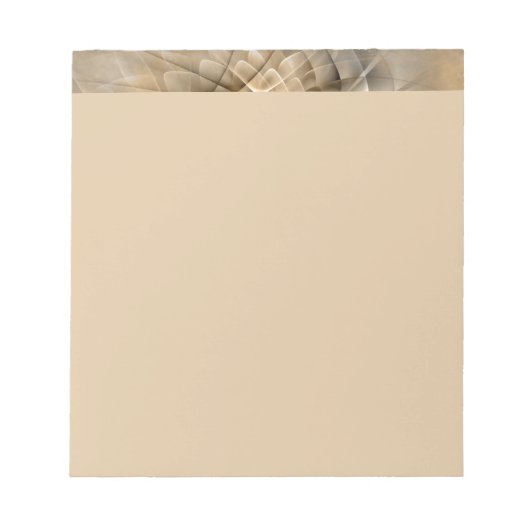 Earth Tones Abstract Modern Fractal Art Texture ノートパッド (正面)