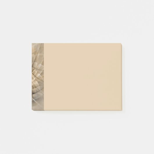 Earth Tones Abstract Modern Fractal Art Texture ポストイット (正面)