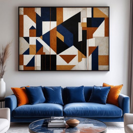 Earth Tones and Blue ポスター