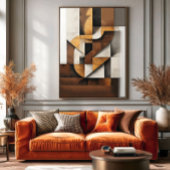 Earth Tones and Collage ポスター