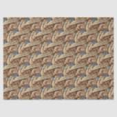 Earth Tones Christmas Merry Pattern#21 ID1009 薄葉紙 (正面)