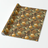 Earth Tones Christmas Pattern#29 ID1009 ラッピングペーパー (アンロールド)