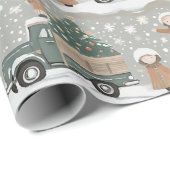 Earth Tones Christmas Pattern#2 ID1009 ラッピングペーパー (ロールコーナー)