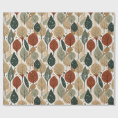 Earth Tones Christmas Pattern#5 ID1009 ラッピングペーパー (フラット)