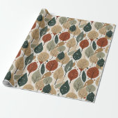 Earth Tones Christmas Pattern#5 ID1009 ラッピングペーパー (アンロールド)