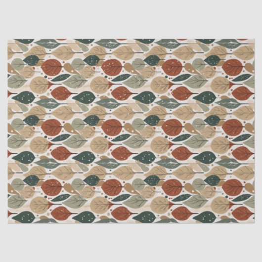 Earth Tones Christmas Pattern#5 ID1009 薄葉紙 (正面)