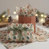 Earth Tones Christmas Pattern#5 ID1009 薄葉紙