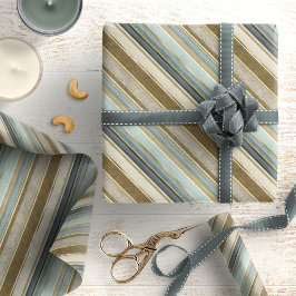 Earth Tones Gold Christmas Pattern#28 ID1009 ラッピングペーパー