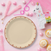 Earth Tones Sand Terra Cotta Polka Dots  ペーパープレート (パーティー)