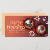 Earth Tribe Holiday New Year Photo Greeting Card シーズンカード (正面/裏面)