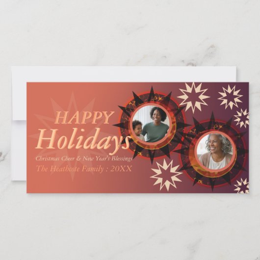 Earth Tribe Holiday New Year Photo Greeting Card シーズンカード (正面)