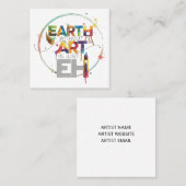 Earth Without Art Is Just Eh Painter Artist Design スクエア名刺 (正面/裏面)