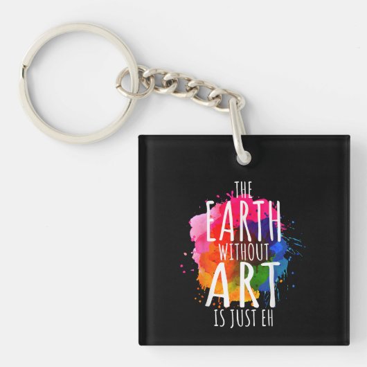 Earth Without Art Just Ehのアーティスト絵を描先生 キーホルダー (正面)